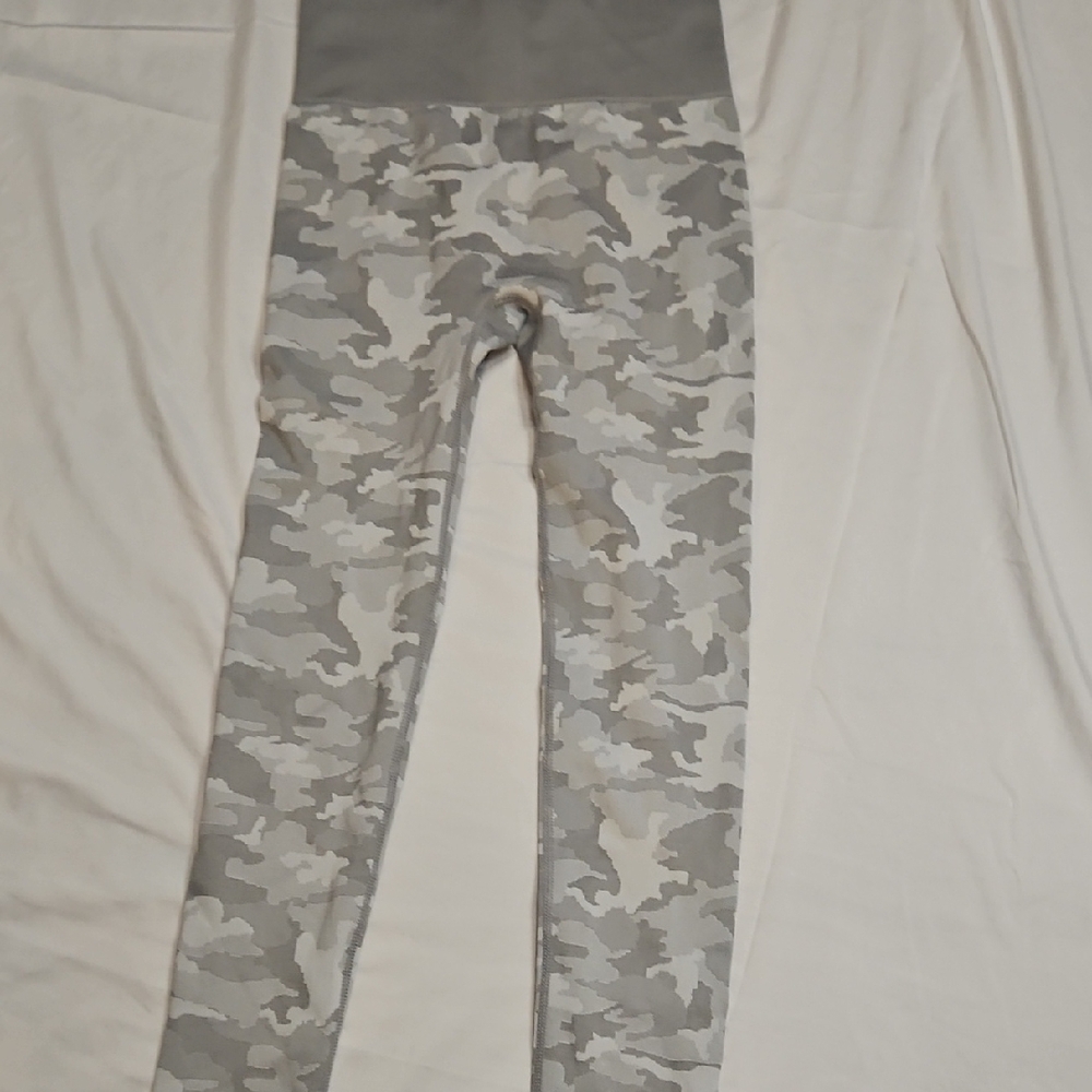 Gray Camouflage Kids Leggings